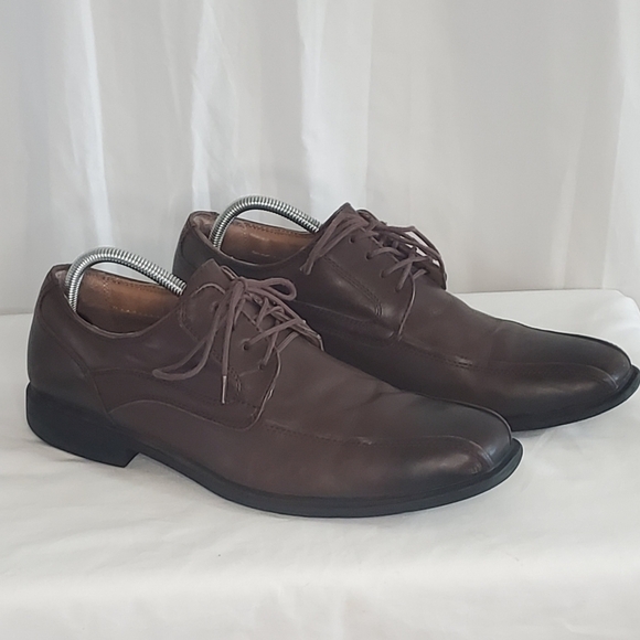 GH Bass Mens Gordon II Brown Lace Up Leather Oxford Dress Shoes Size 10 M - Picture 1 of 10
